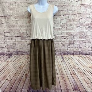 Prana Perry Cream Scoop Neck Pullover Sleeveless Dress